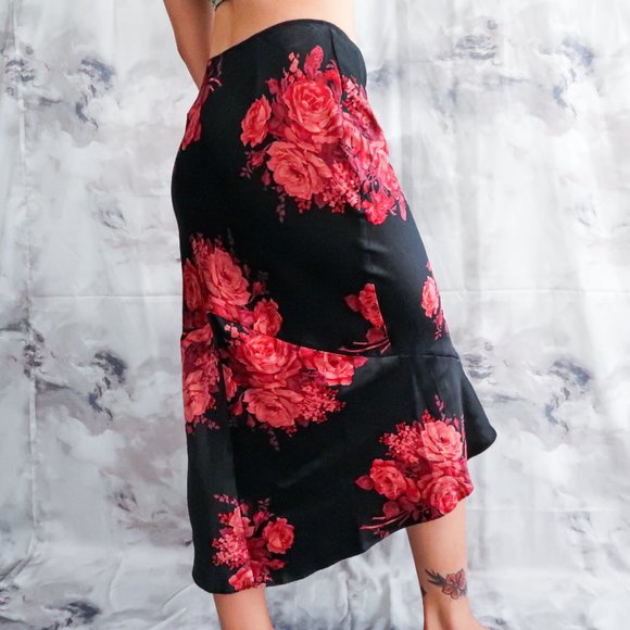 100% Silk Midi Skirt - Picture 2 of 4